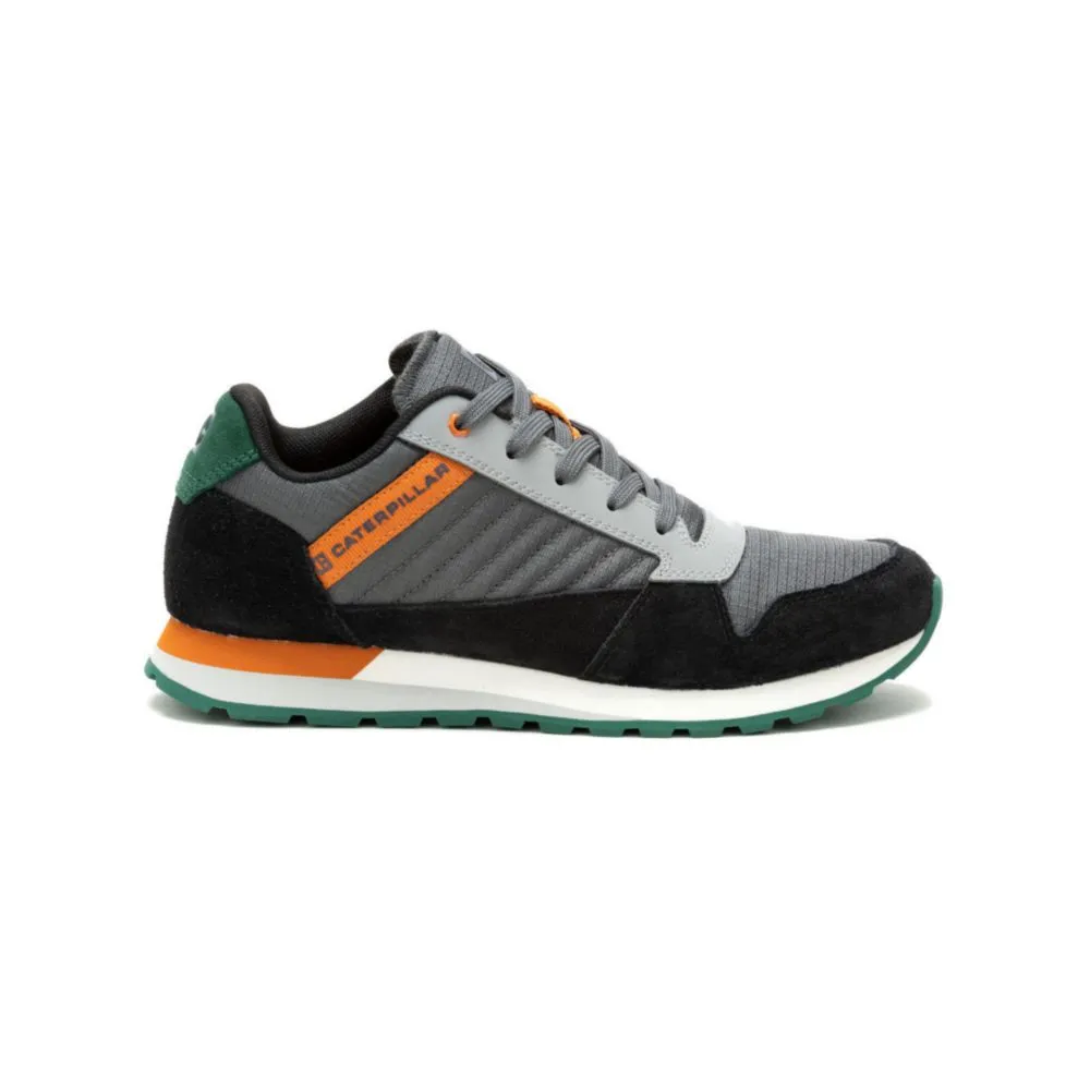 Zapatillas Urbanas Cat Para Hombre Gris Cuero