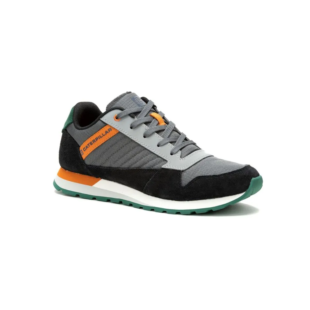 Zapatillas Urbanas Cat Para Hombre Gris Cuero