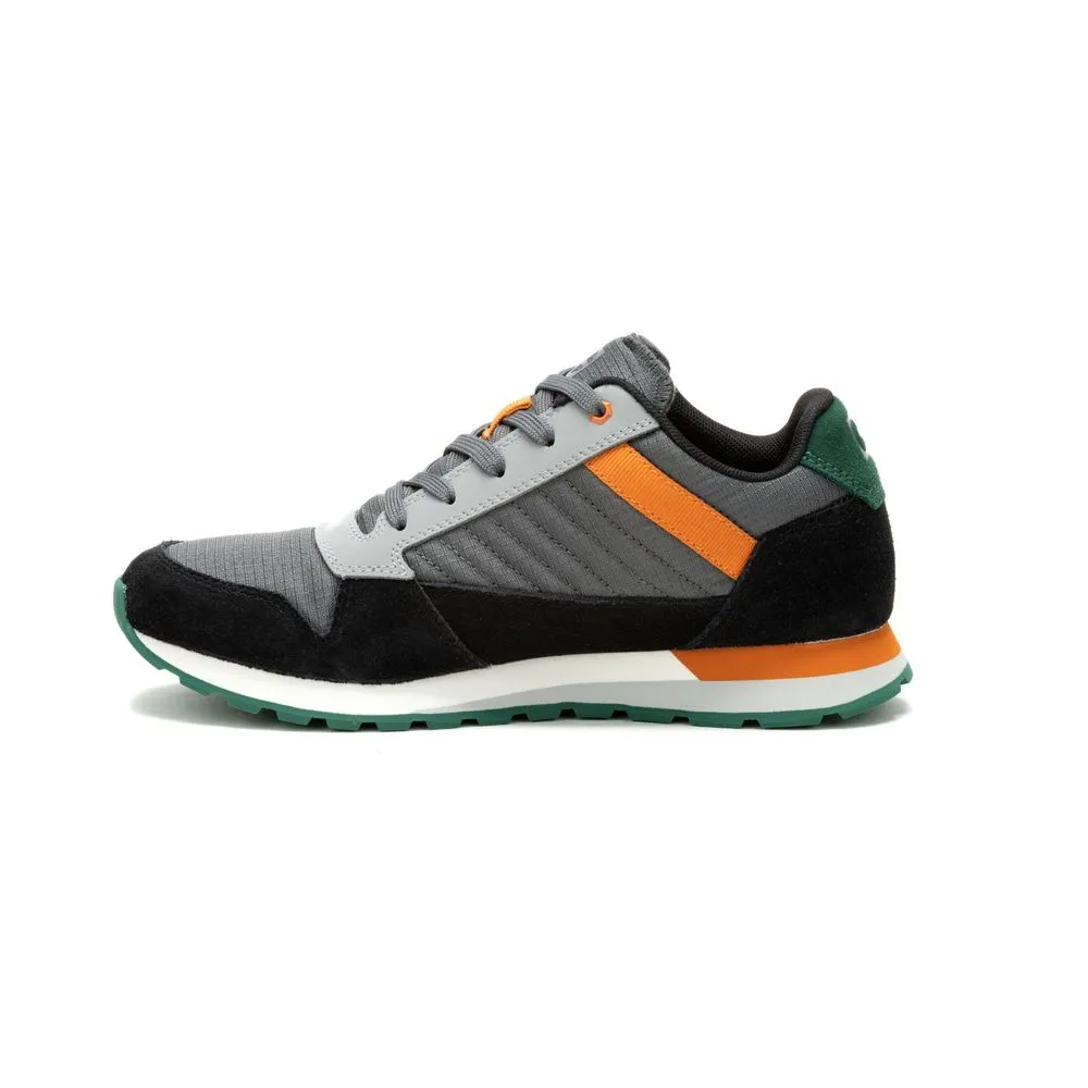 Zapatillas Urbanas Cat Para Hombre Gris Cuero