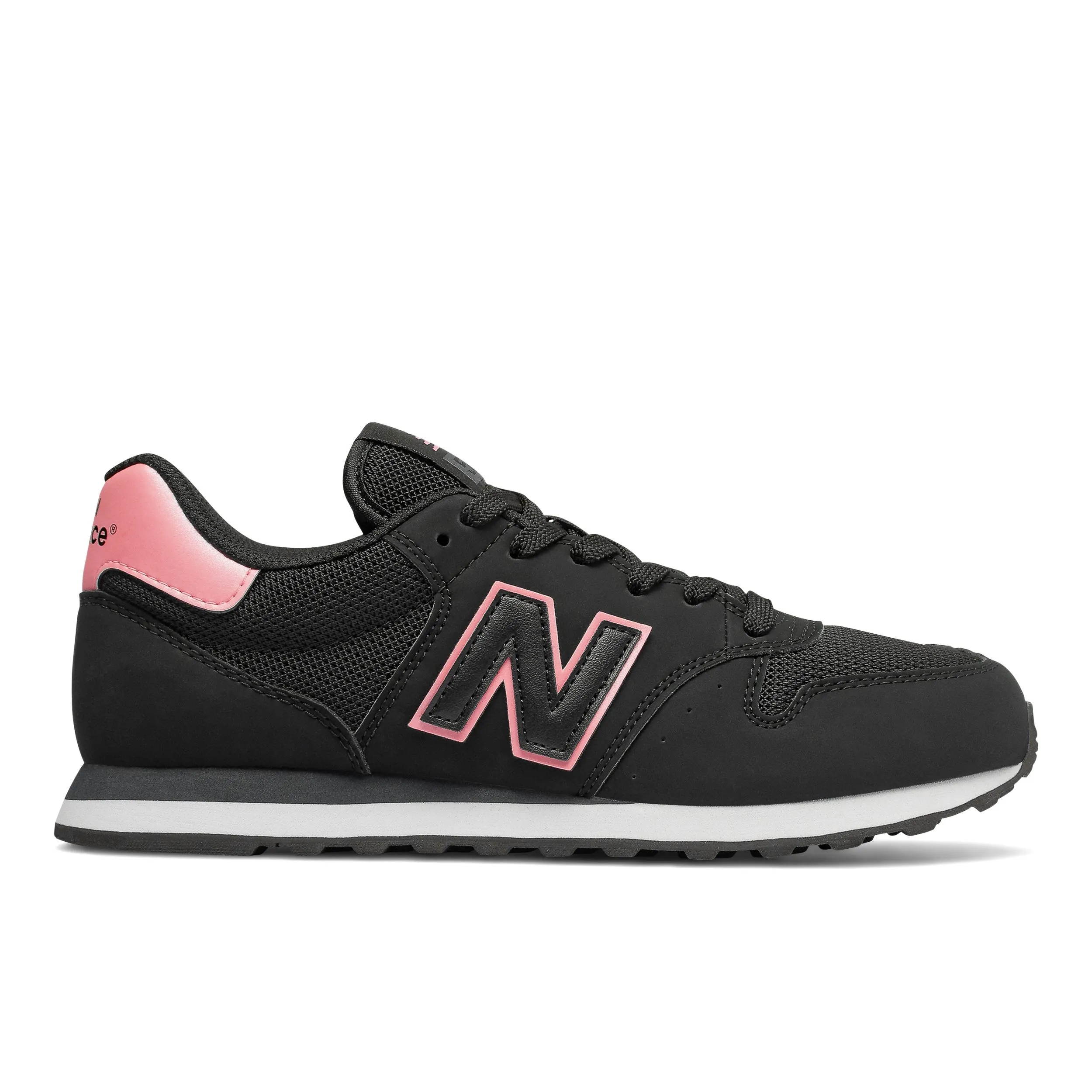 Zapatillas Urbanas Mujer New Balance 500 Negra/Rosada