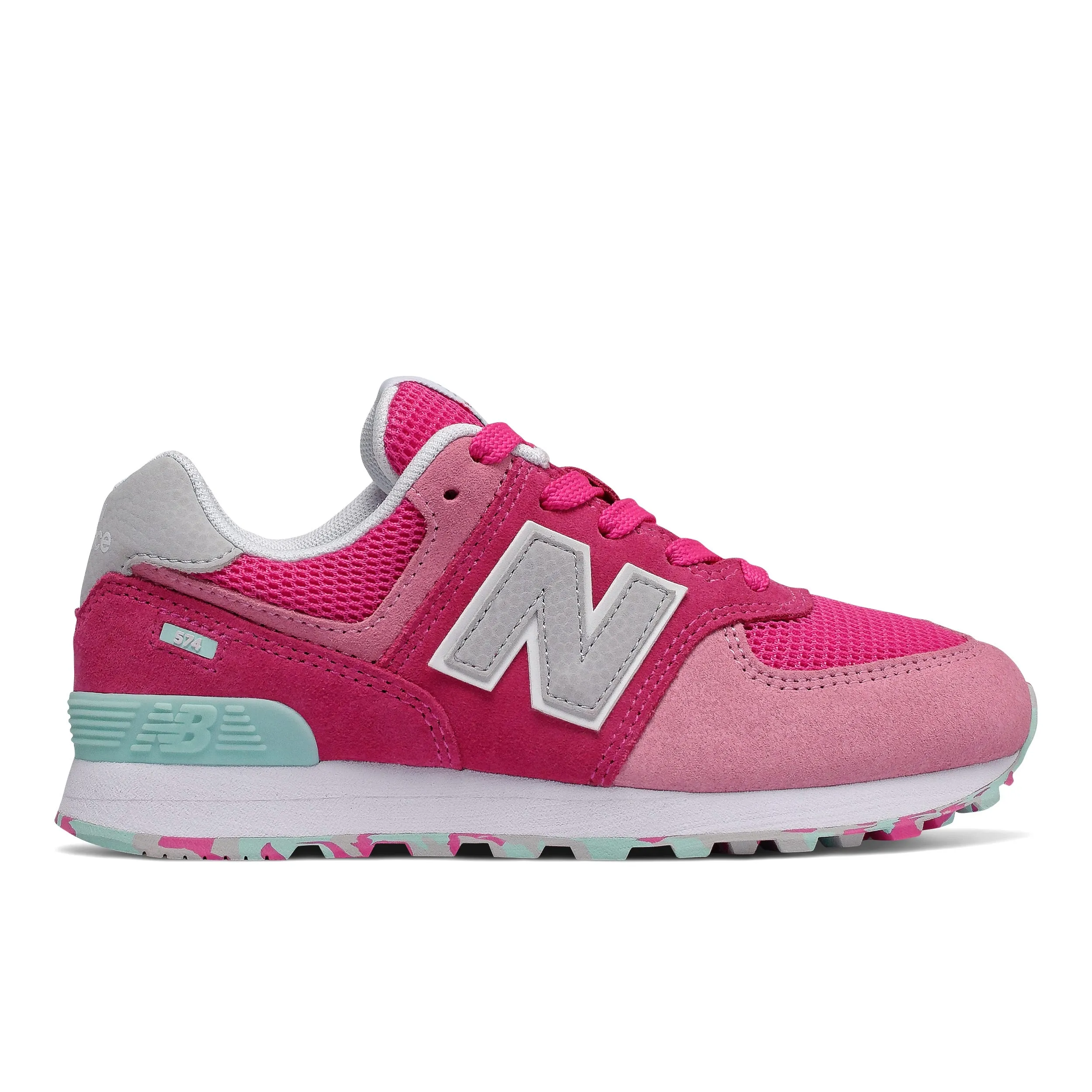 Zapatillas Urbanas Niña New Balance 574 Fucsia