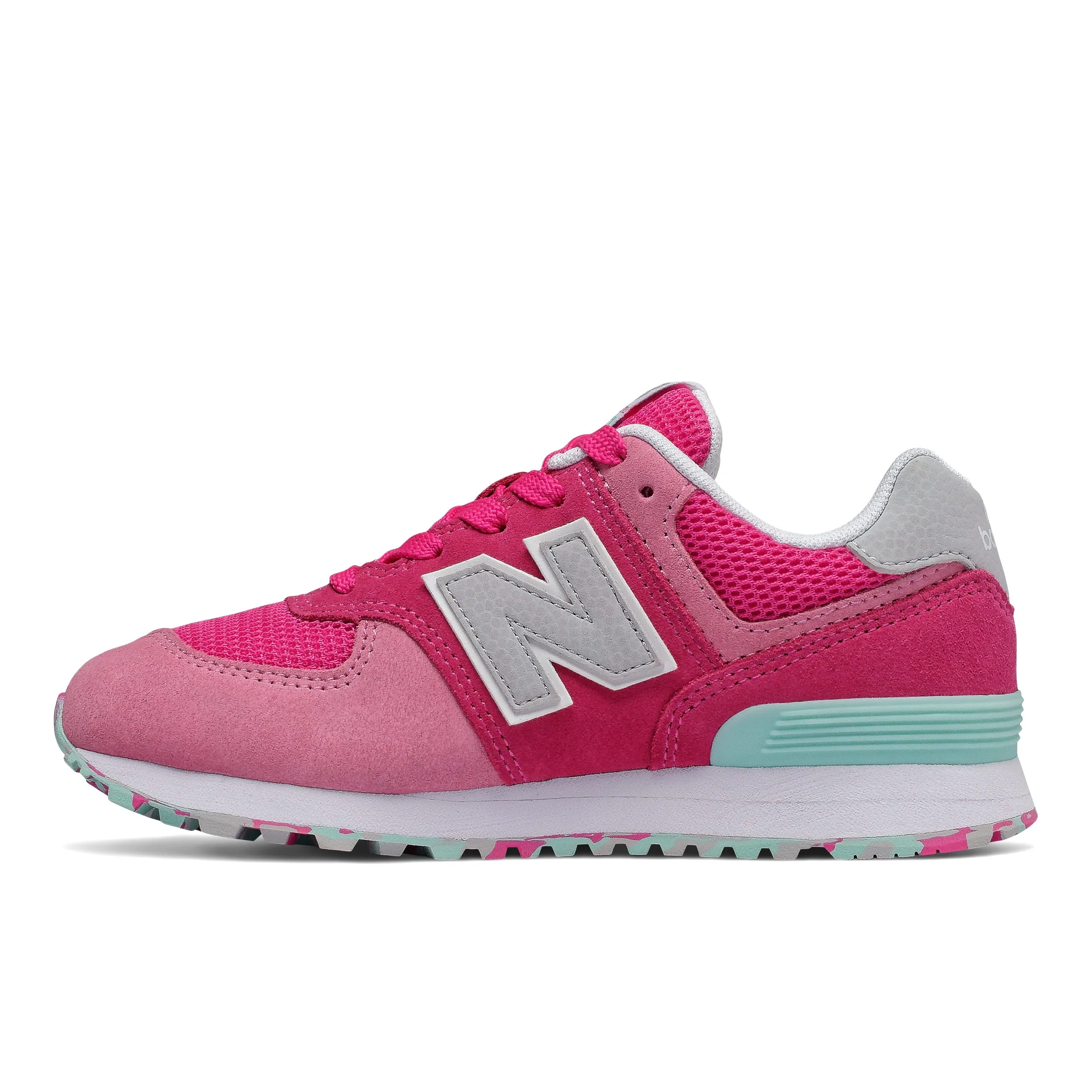 Zapatillas Urbanas Niña New Balance 574 Fucsia