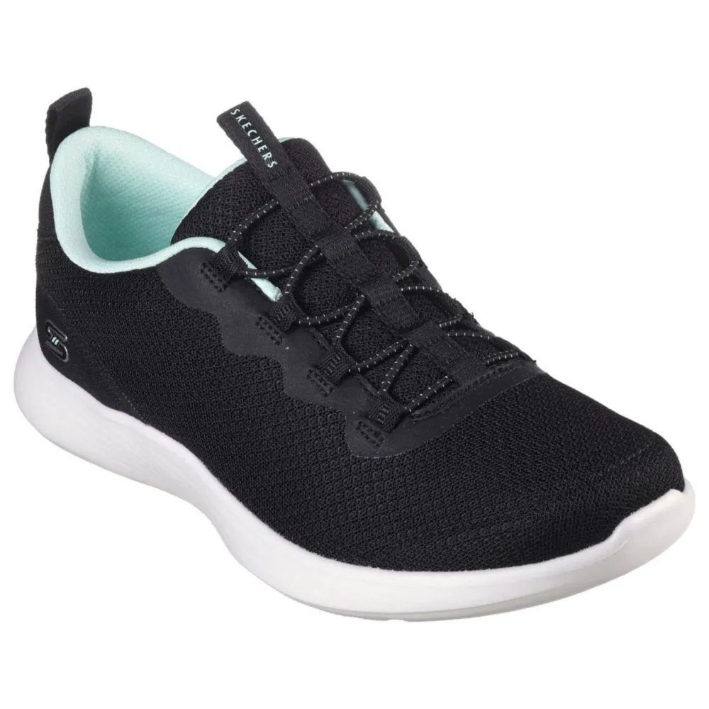 ZAPATILLAS URBANAS PARA MUJER SKECHERS 104481BKW NEGRO