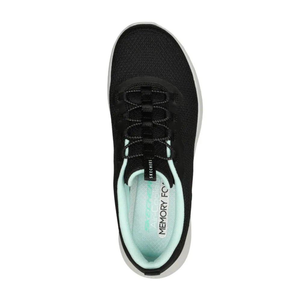 ZAPATILLAS URBANAS PARA MUJER SKECHERS 104481BKW NEGRO