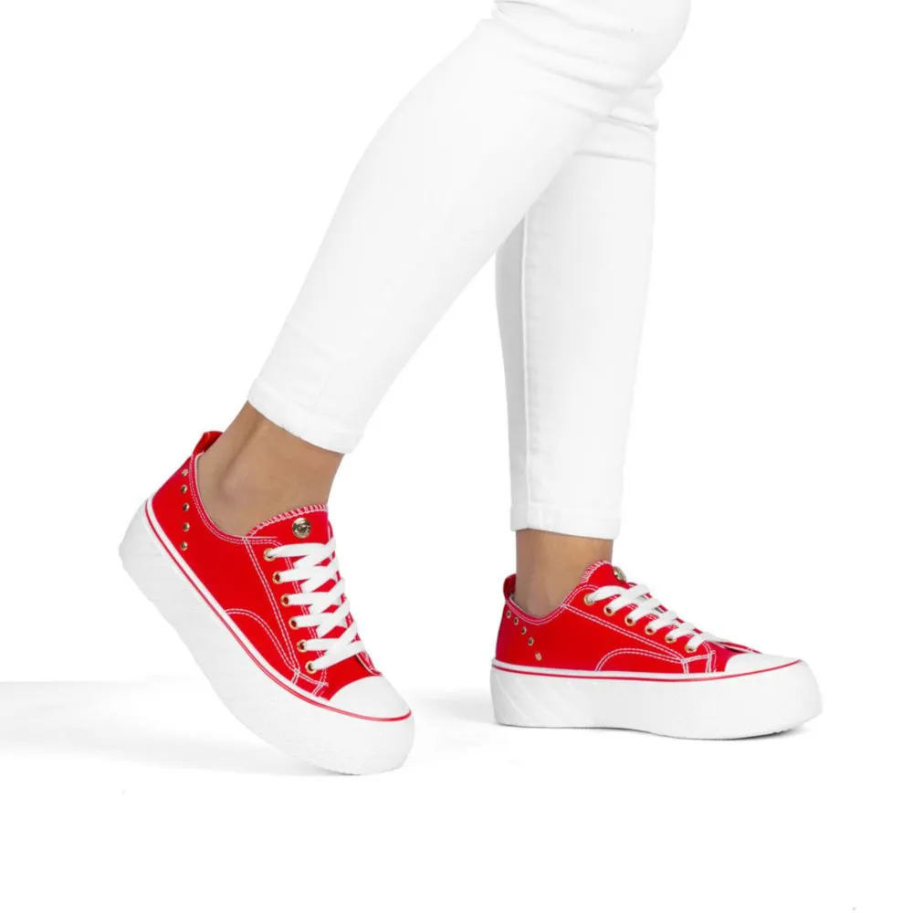 ZAPATILLAS URBANAS PARA MUJER TIME CHOPPER LA2302 ROJO