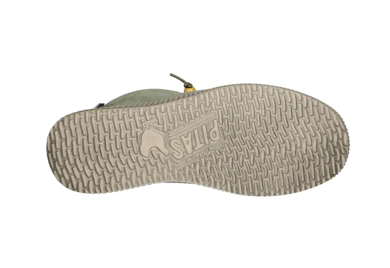 Zapato Cordon Lona Kaki Piso Taupe