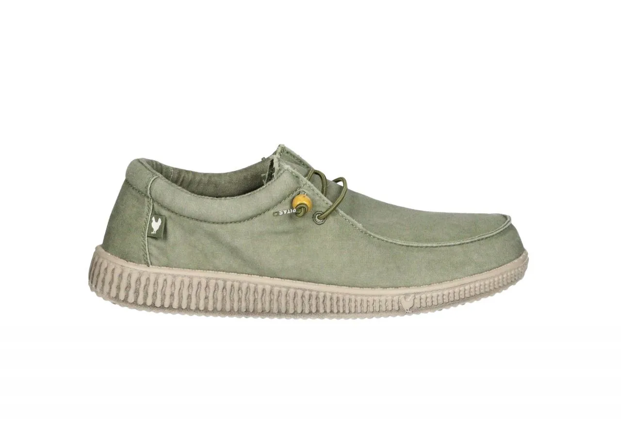 Zapato Cordon Lona Kaki Piso Taupe