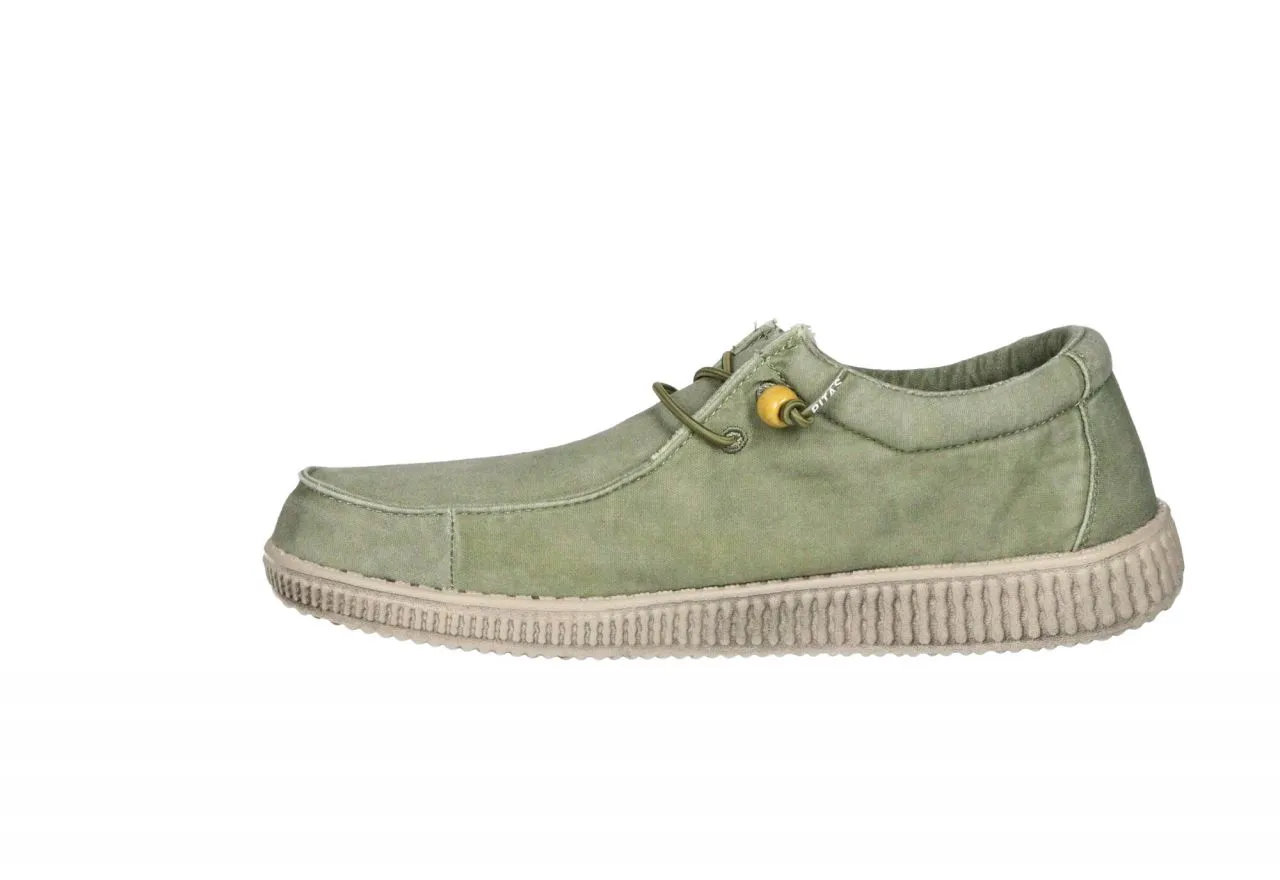 Zapato Cordon Lona Kaki Piso Taupe