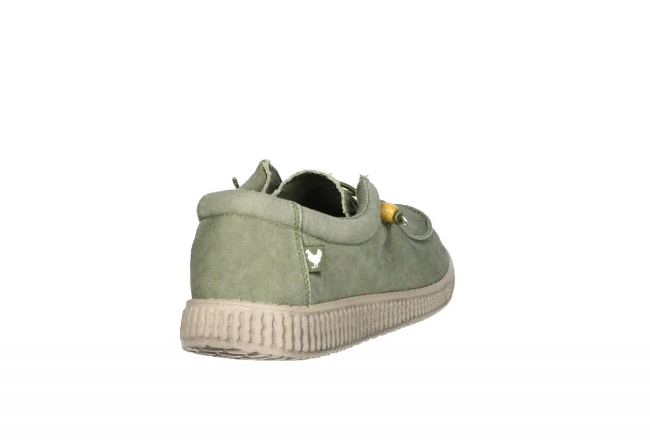 Zapato Cordon Lona Kaki Piso Taupe