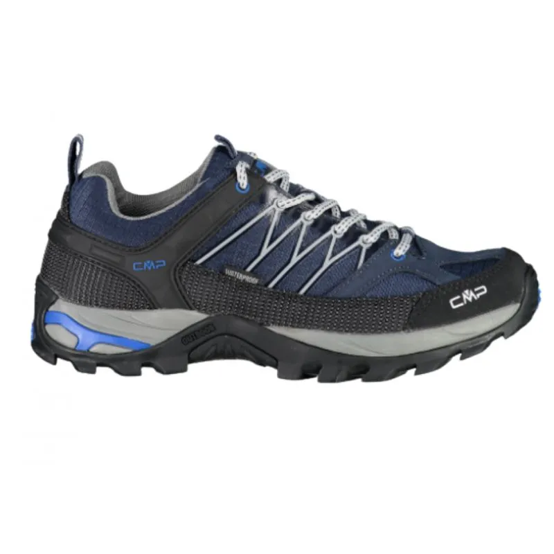 Zapatos senderismo CMP RIGEL LOW WP ( B.AZUL CEMENTO) hombre
