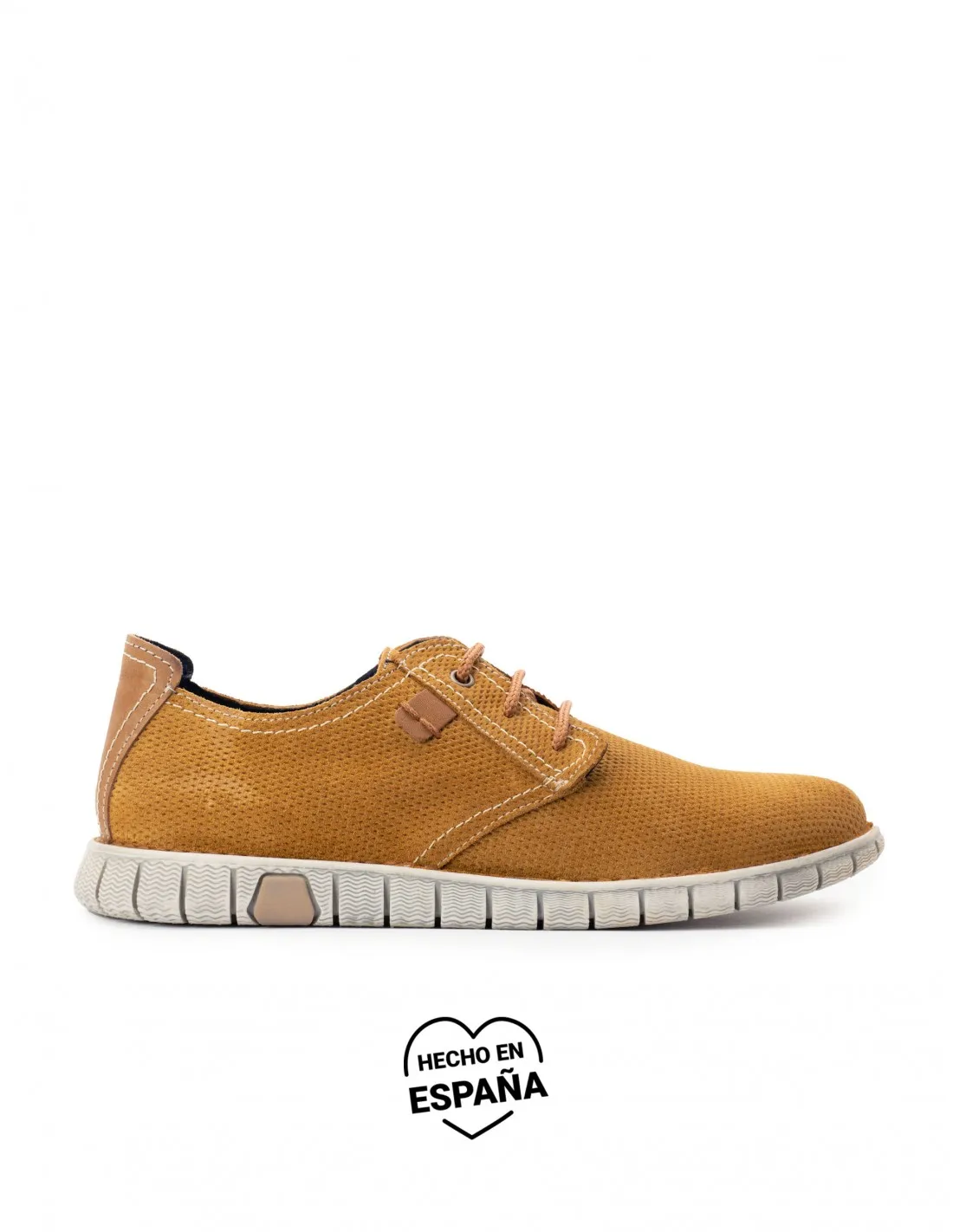 Zapatos Serraje Cuero Suela Deportiva