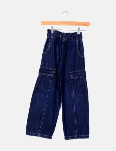 Zara Jeans azul bolsillos