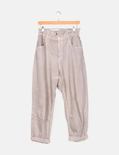 Zara Jeans baggy gris