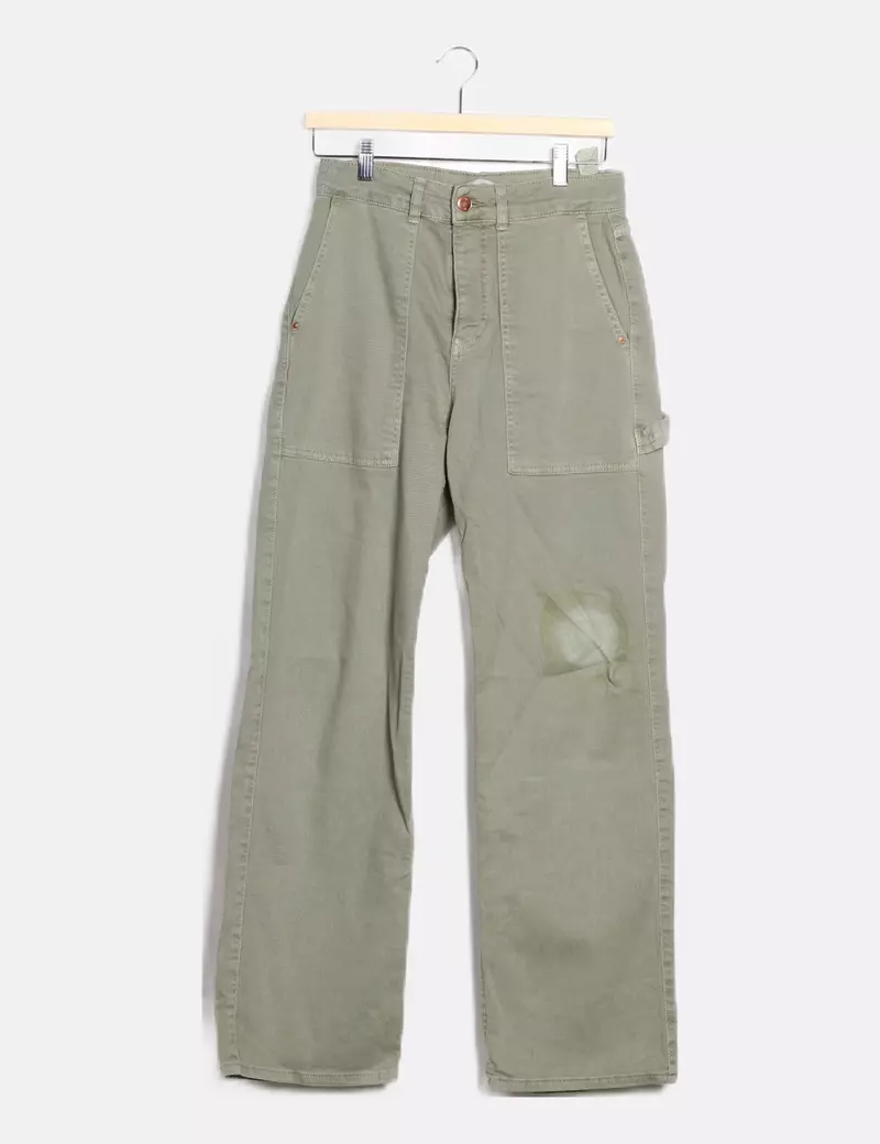 Zara Jeans cargo verde