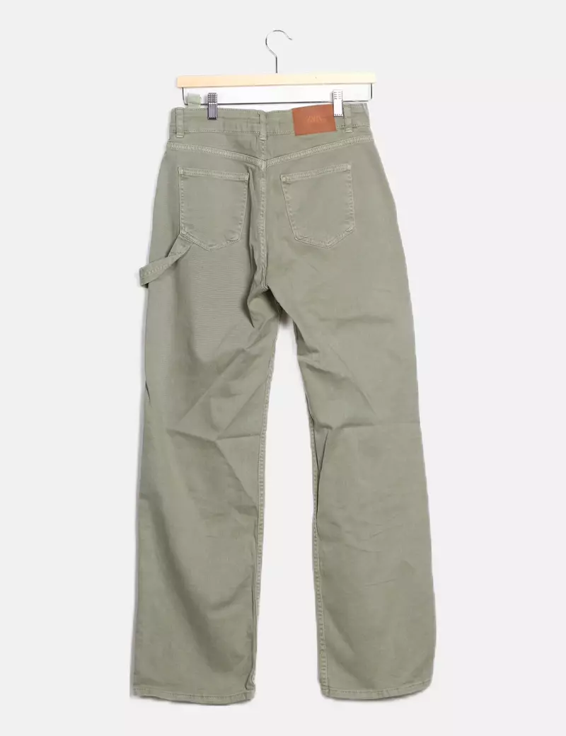 Zara Jeans cargo verde