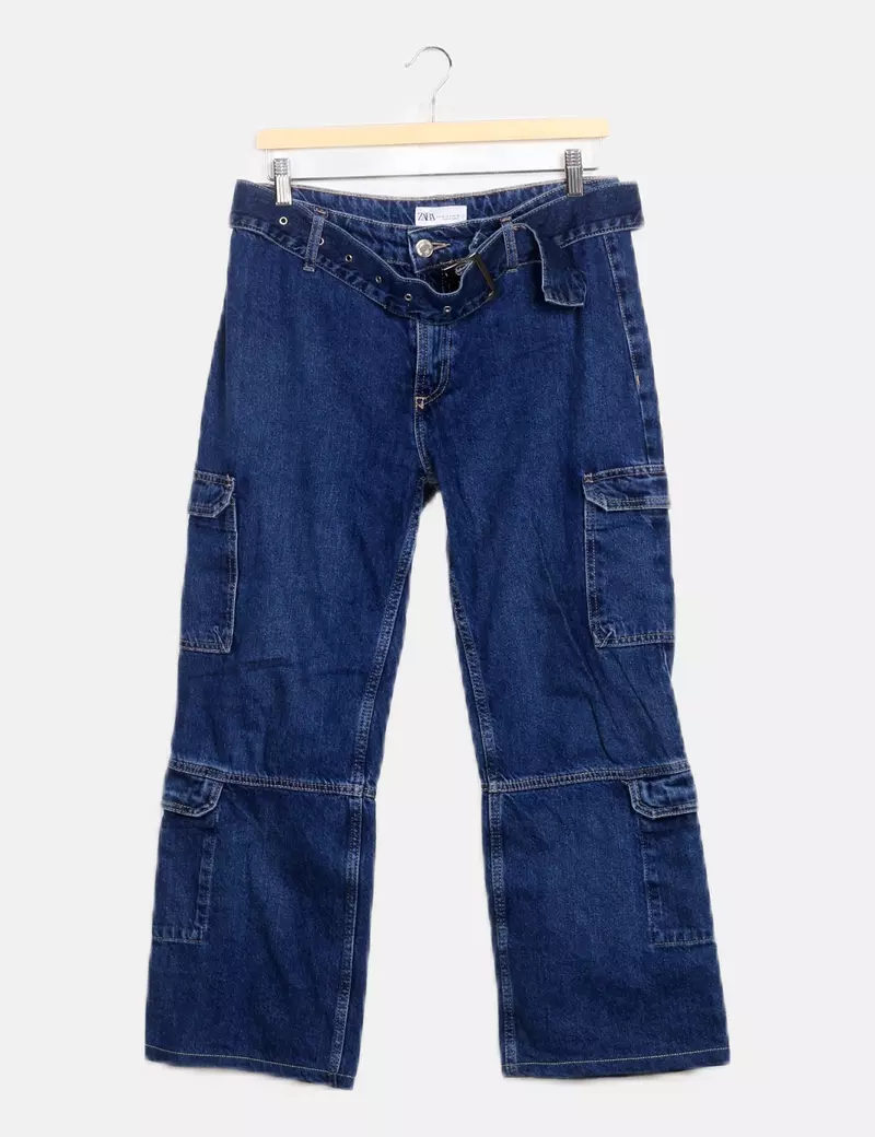 Zara Jeans denim cargo
